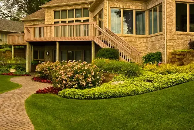 house with nice lawn