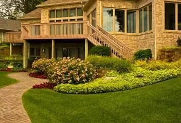 house with nice lawn