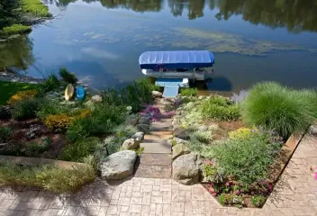 landscaping near water
