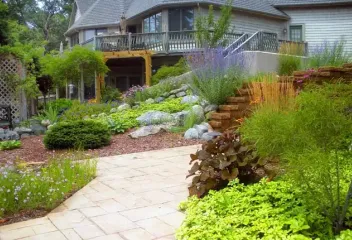 house with beautiful greenery 